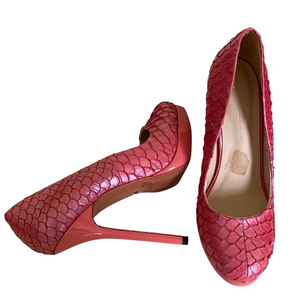 ParVous By You - Hand Made Shoes - Pink Leather - Stiletto Pumps Size 51/2 - 6 - Picture 14 of 17